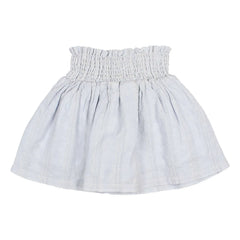Búho - Lurex Cotton Voile Skirt | Light Blue