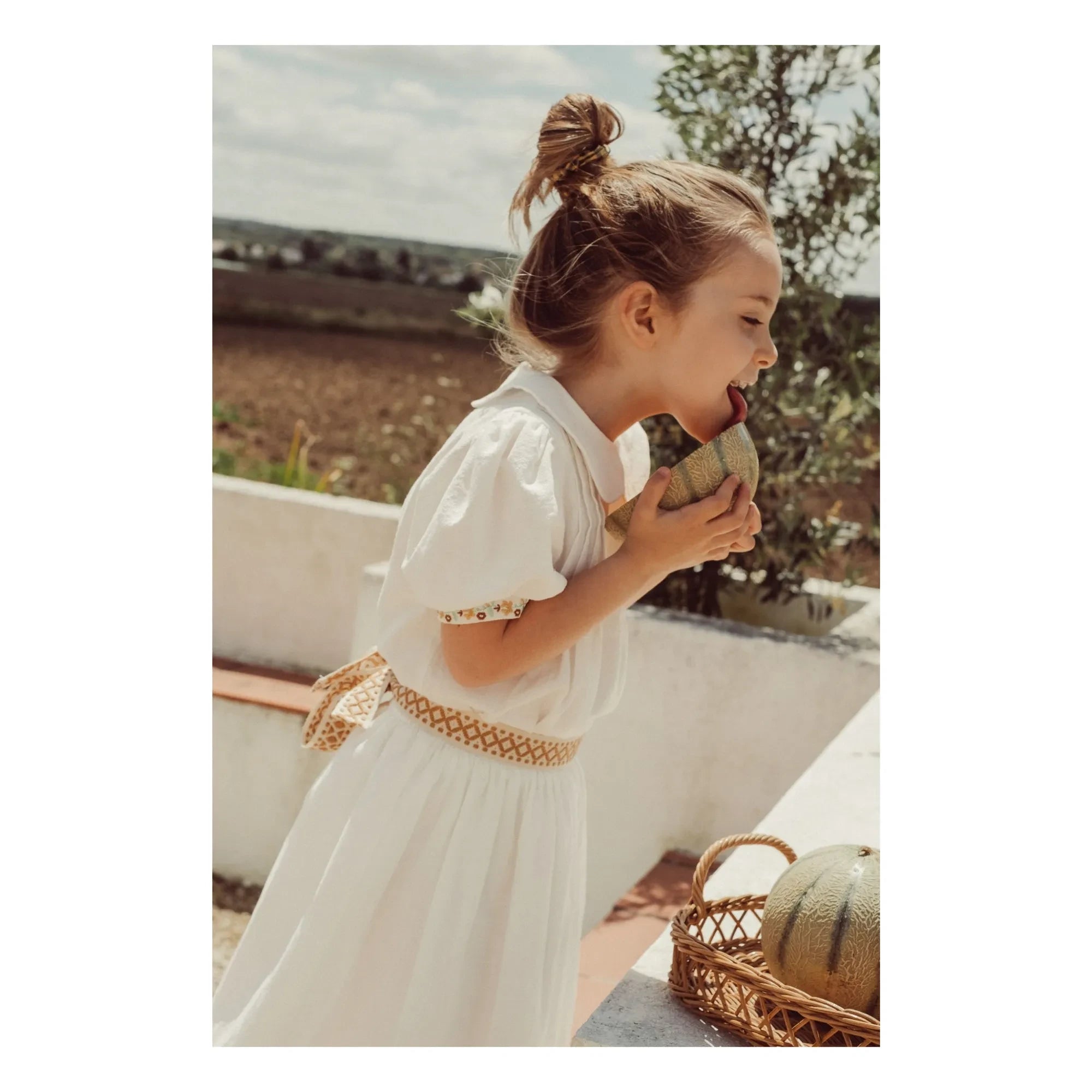 THE LiTTLE POETS - Bordalo Belted Skirt | Mustard