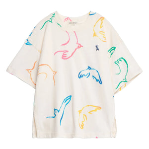 True Artist - T-shirt Birds Organic Cotton | Ecru