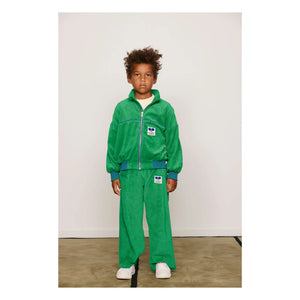 Mini Rodini - Organic cotton terry zip-up sweatshirt | Green