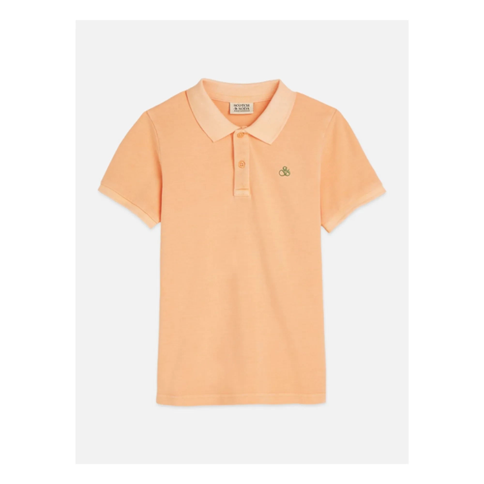 Scotch & Soda - Embroidered Logo Polo T-Shirt | Coral