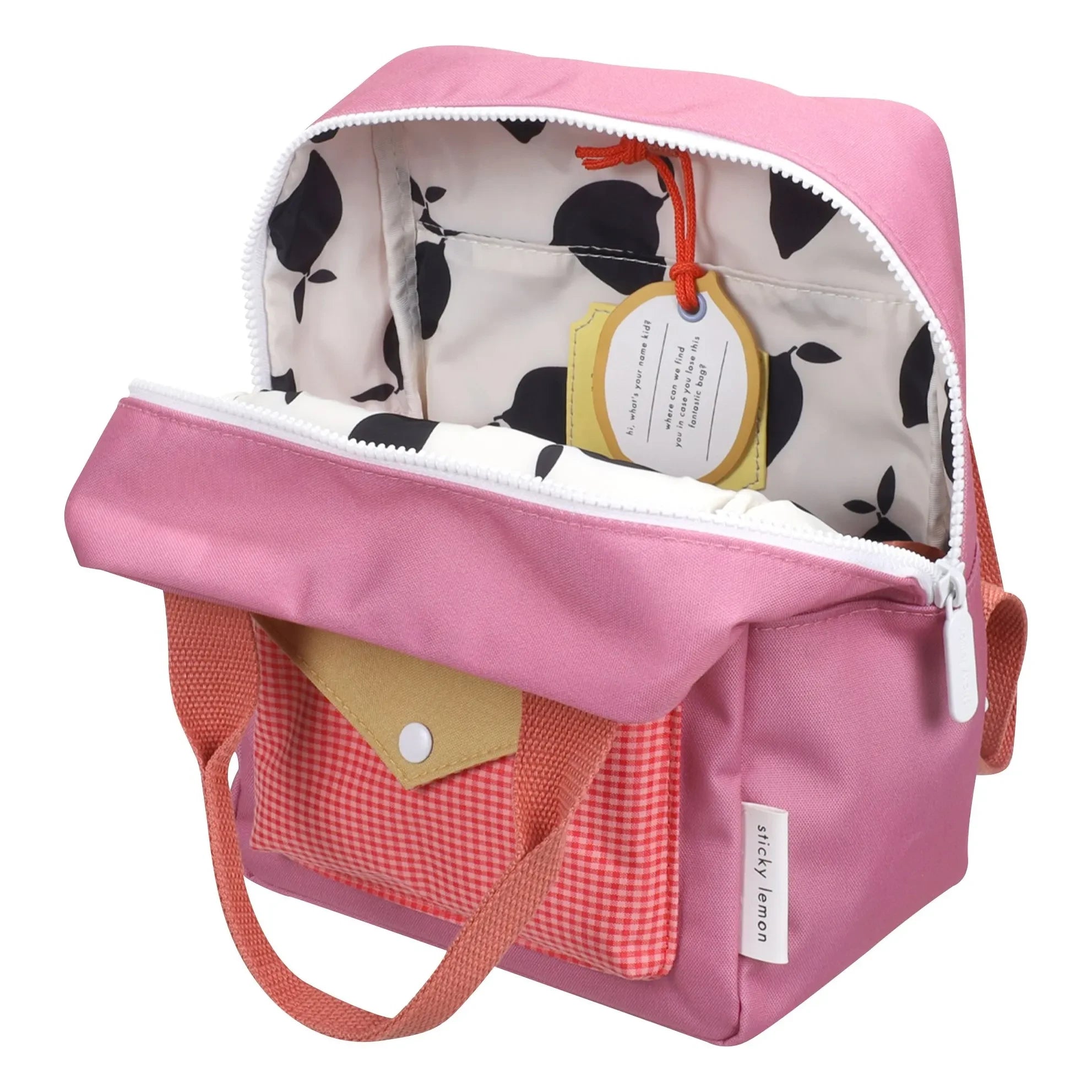 Sticky Lemon - Small Envelope Backpack | Coral