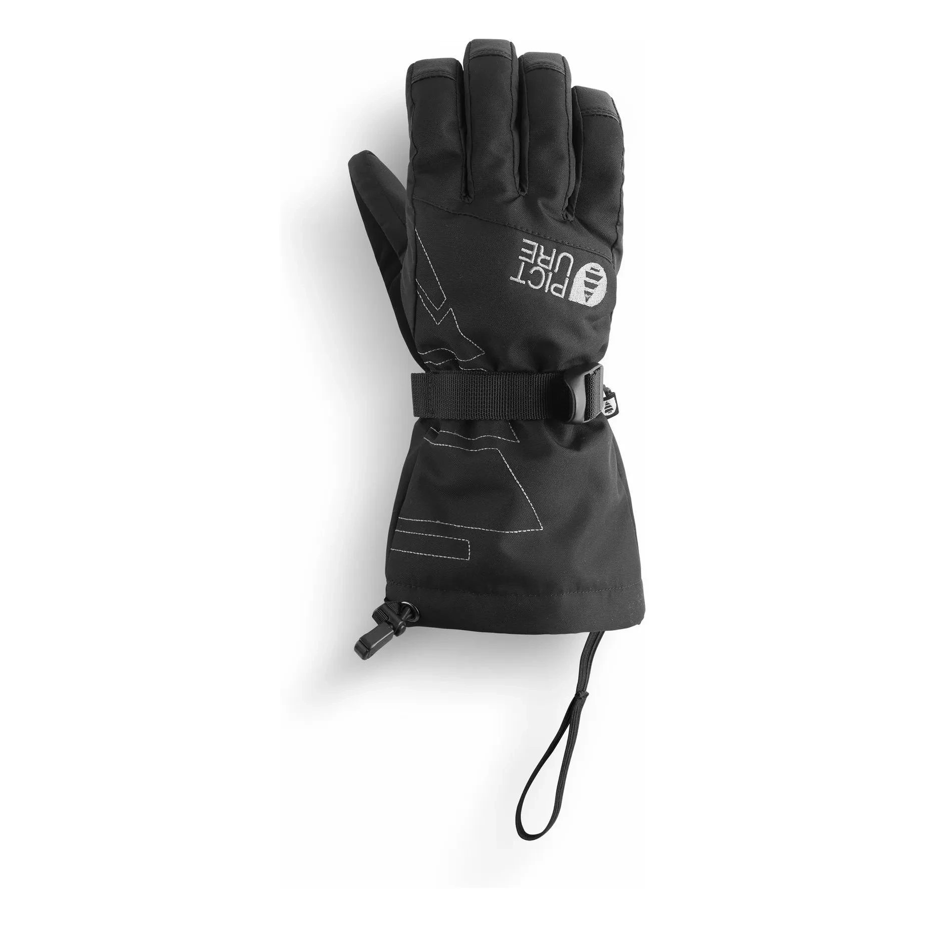 Picture - Graby Recycled Fiber Ski Gloves | Black