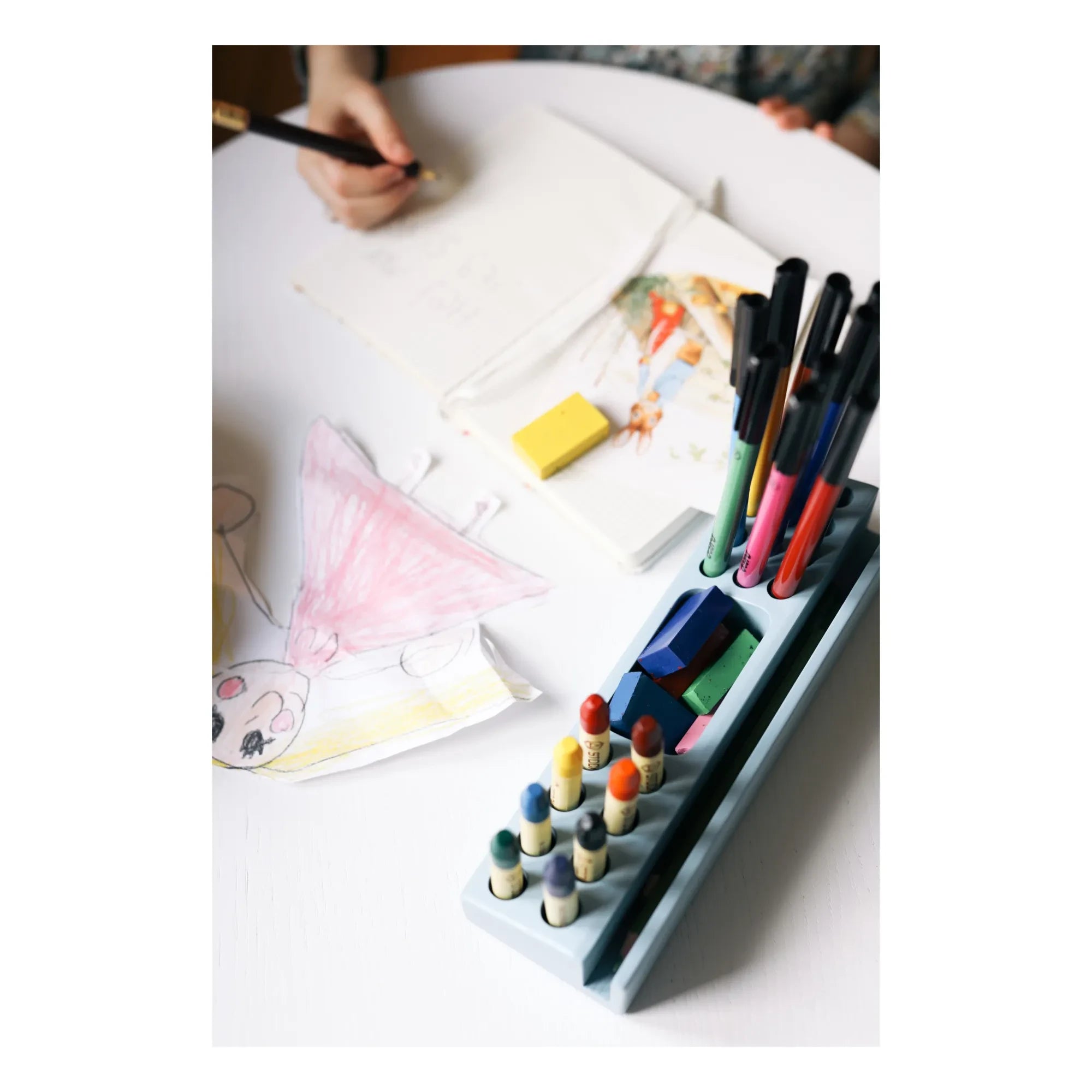 Nofred - Light Blue Ash Wood Pen Holder