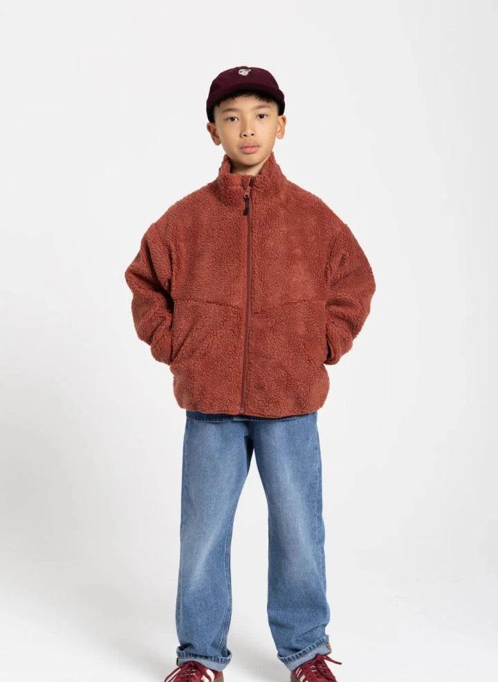 Smallable Kid - Sherpa Smooth Jacket | Brick Red