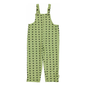 Piupiuchick - Fuzzy Organic Cotton Star Salopette | Green