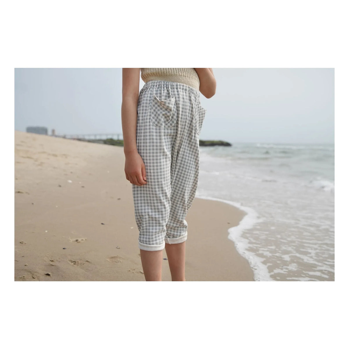 Soor Ploom - Vichy Harem Pants | Ice Blue