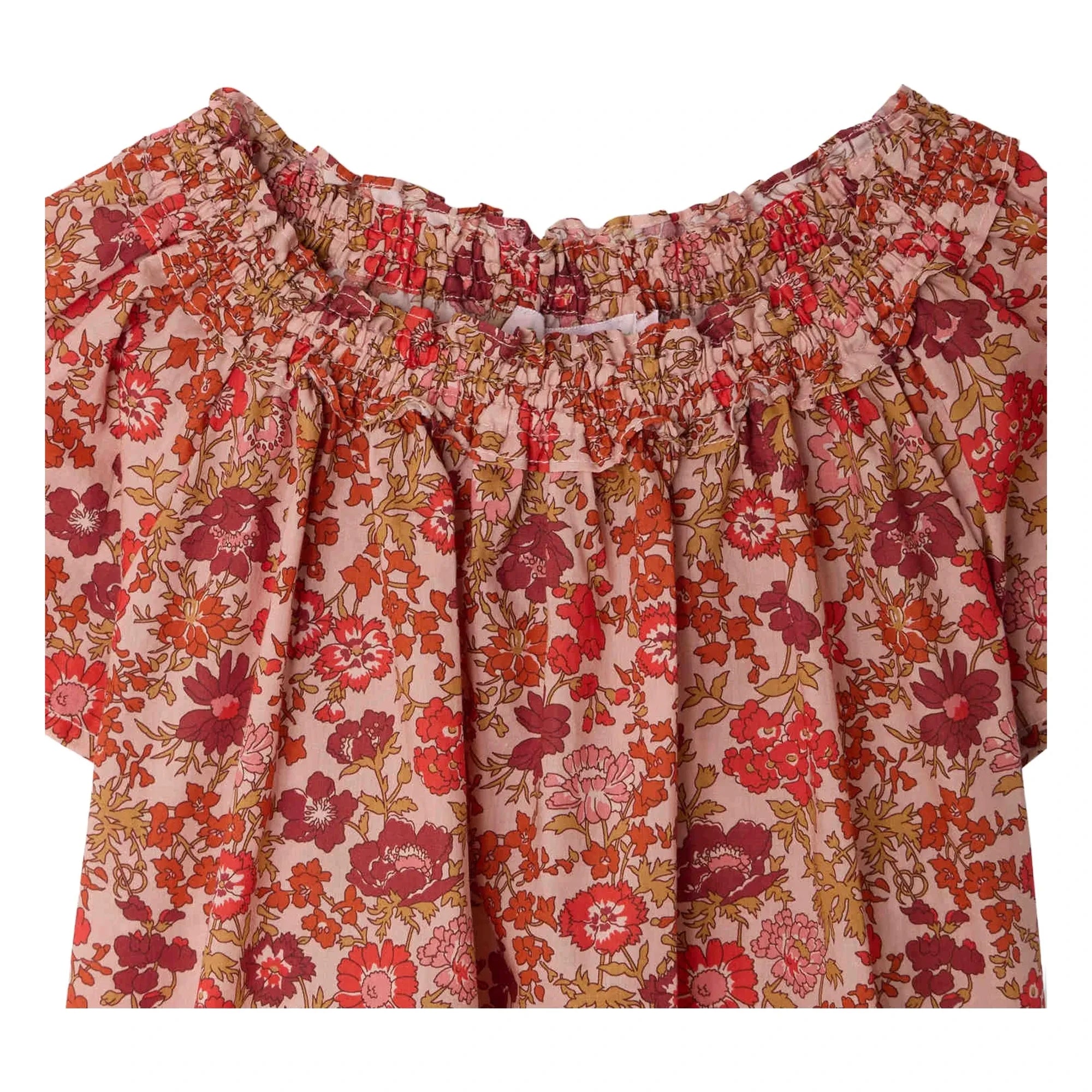 Bonpoint - Goldia Fleurie Organic Cotton Blouse | Dusty Pink