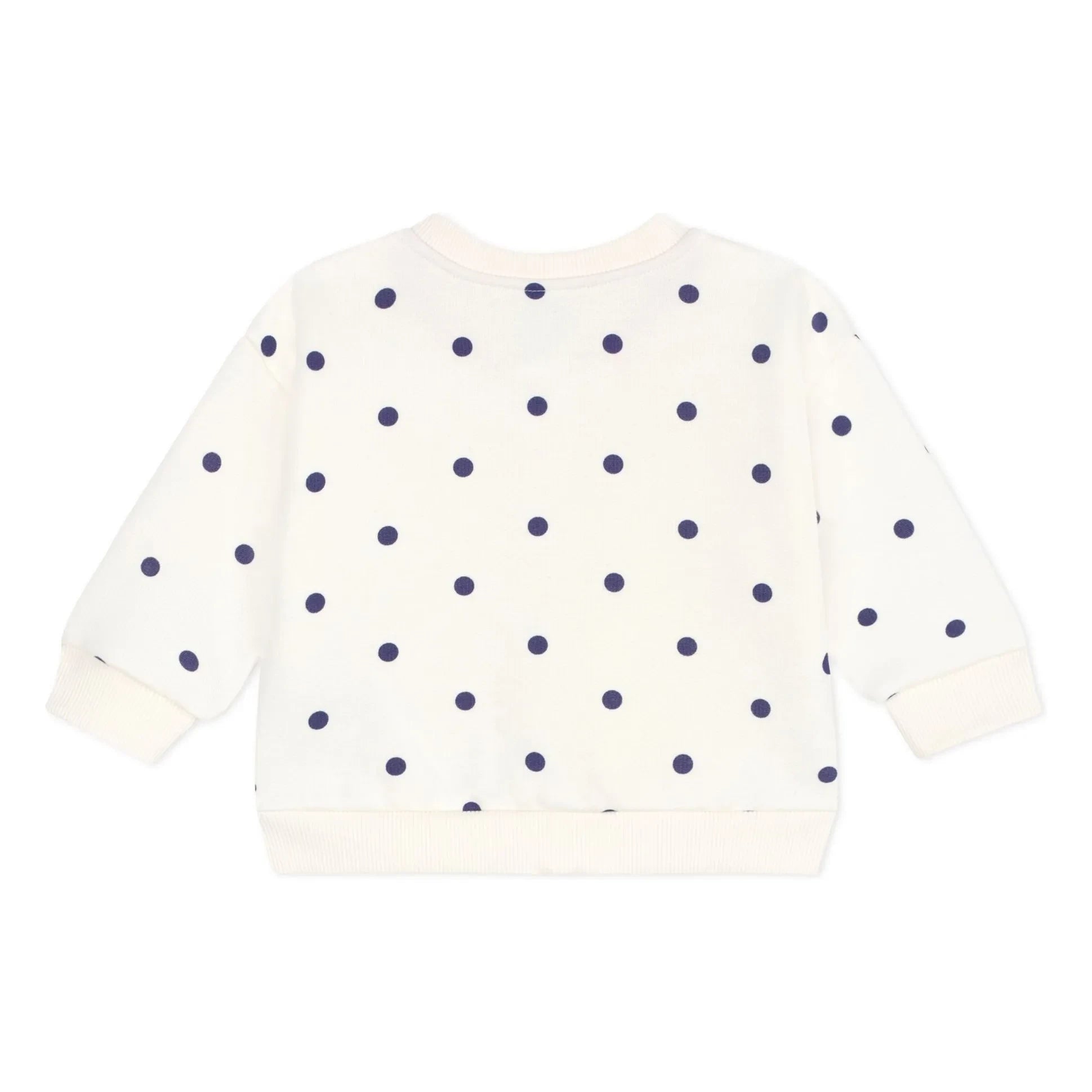 Petit Bateau - Molton Noktalı Ceket | Ecru