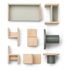 Liewood - Toy Dollhouse Living Room Furniture Set | Green