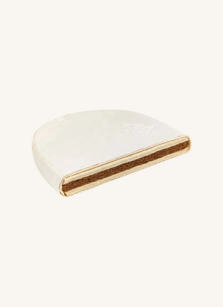 Bermbach Handcrafted - Organic Cotton Oval Mattress for Lola and Emil Cribs | White