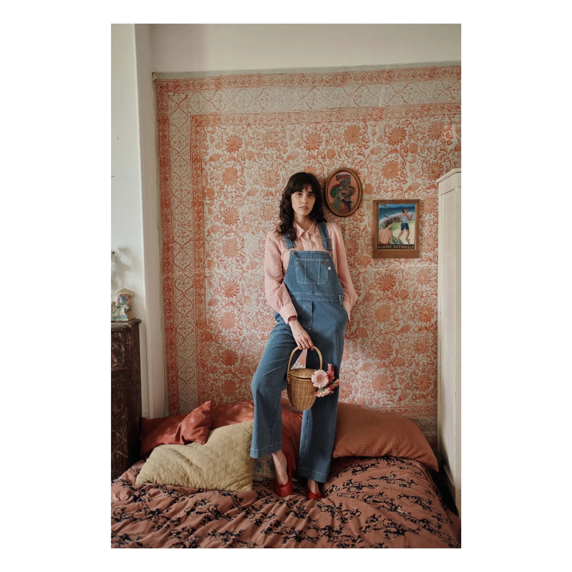 Emile et Ida - Blue Striped Romper | Blue