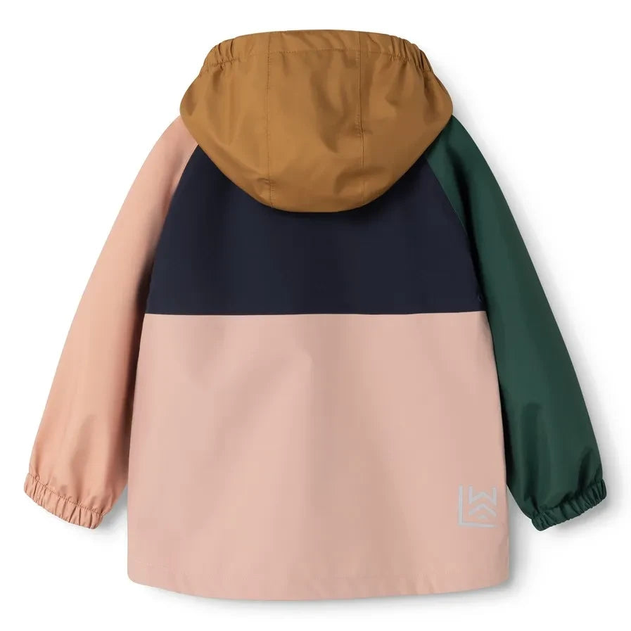 Liewood - Pedia Color Block Recycled Fiber Rain Set | Pink