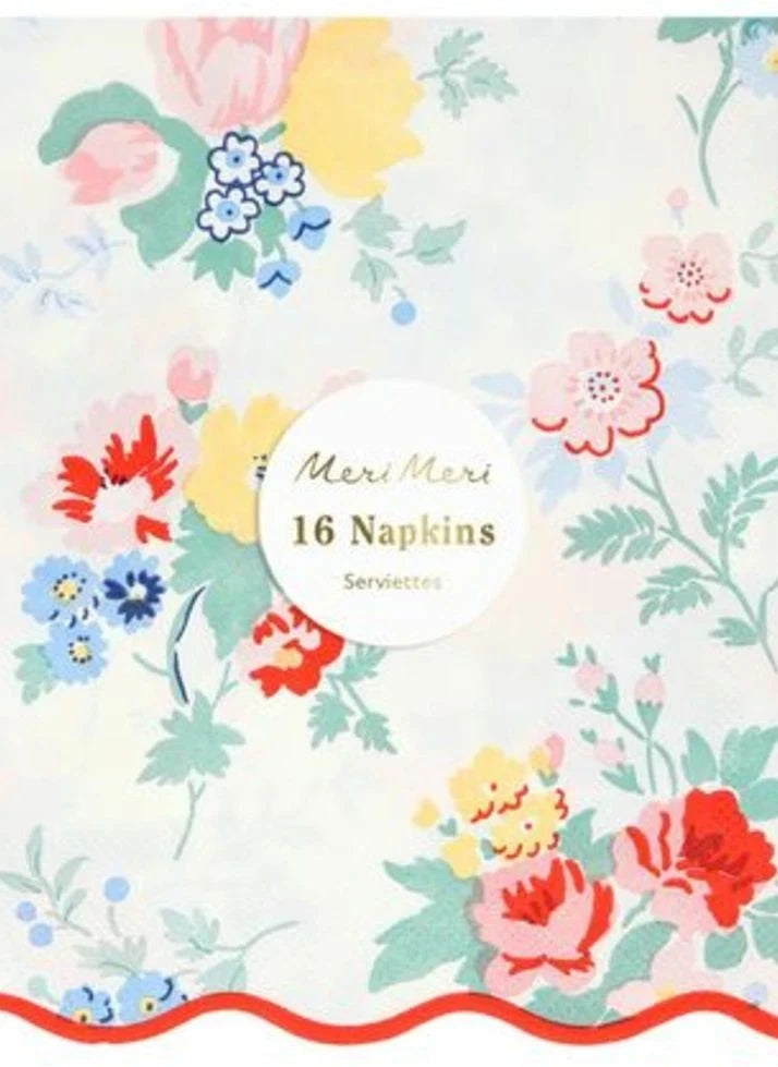 Meri Meri - Vintage Floral Paper Napkins - Set of 16