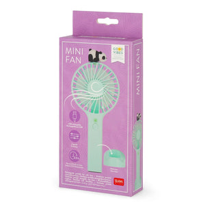 Legami - Rechargeable Portable Fan with Base - Mini Fan
