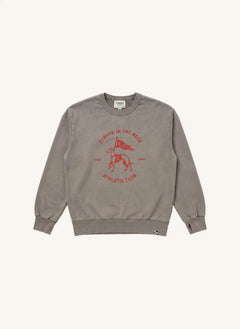 Finger in the nose - Blow Athletic Club Organic Cotton Sweatshirt | Gray