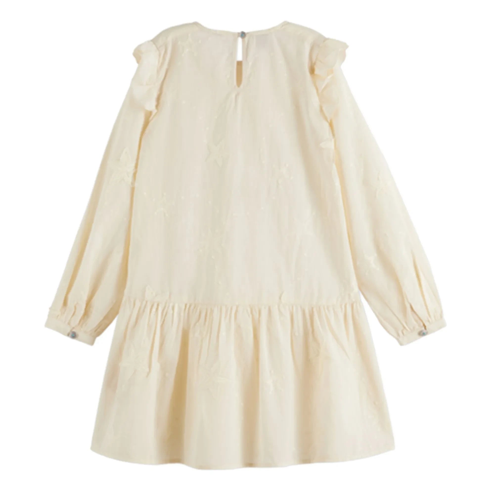 Scotch & Soda - Embroidered Ruffled Dress | Ecru