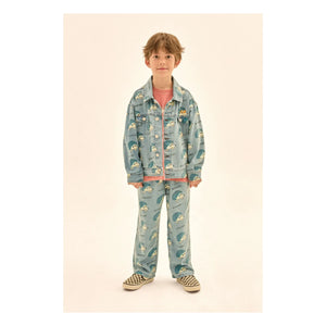 Jelly Mallow - Denim Quilted Jacket | Blue