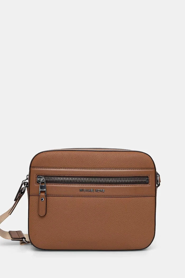 Michael Kors erkek suni deri omuz çantası