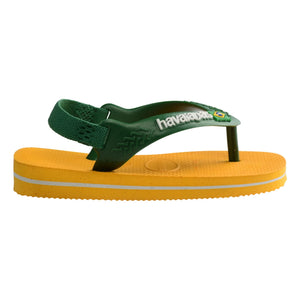 Havaianas - Baby Brasil Logo Flip-Flops | Yellow