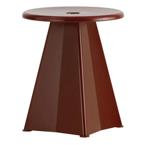 Vitra - Jean Prouvé Metal Stool | Burgundy