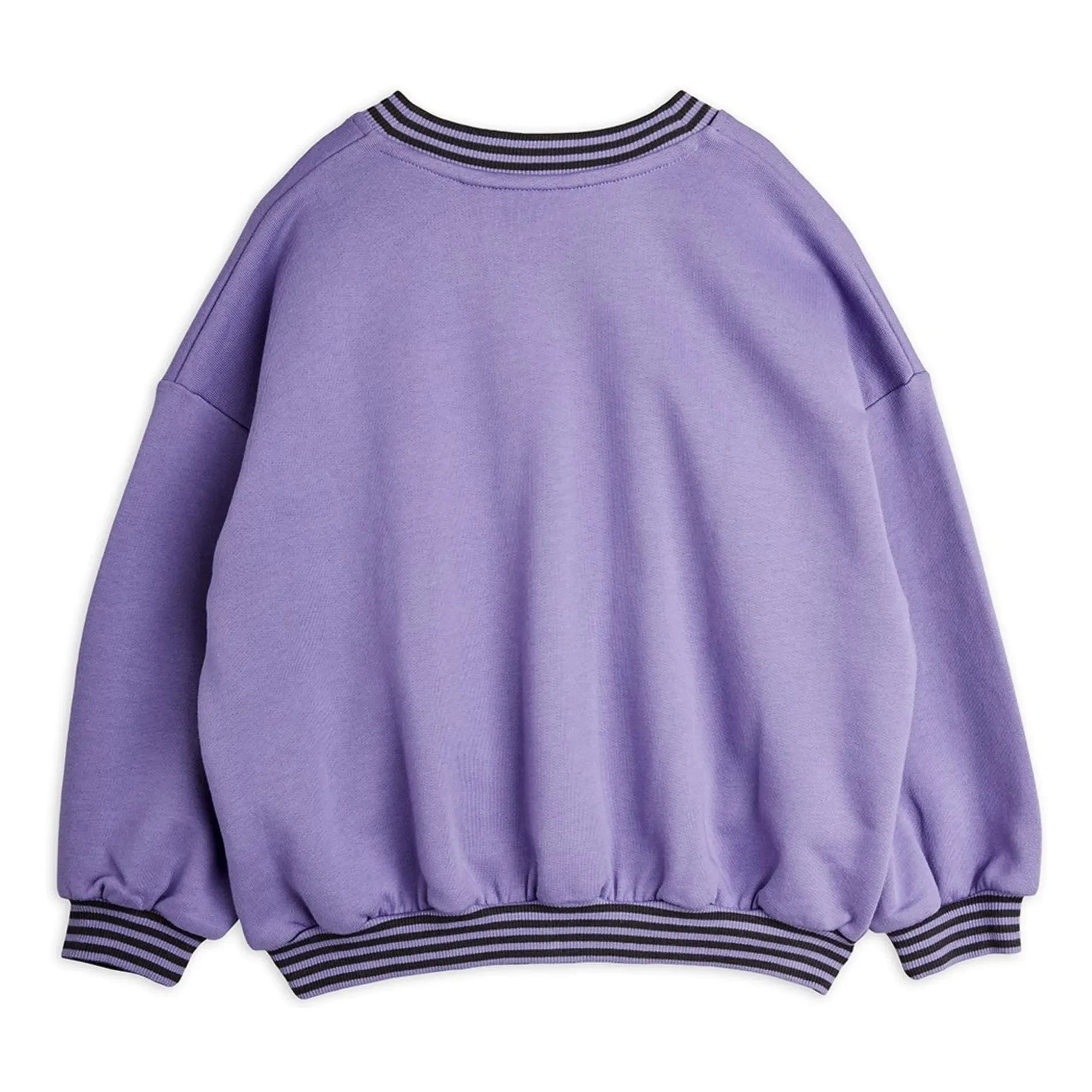 Mini Rodini - Organic Cotton Football Sweatshirt | Purple