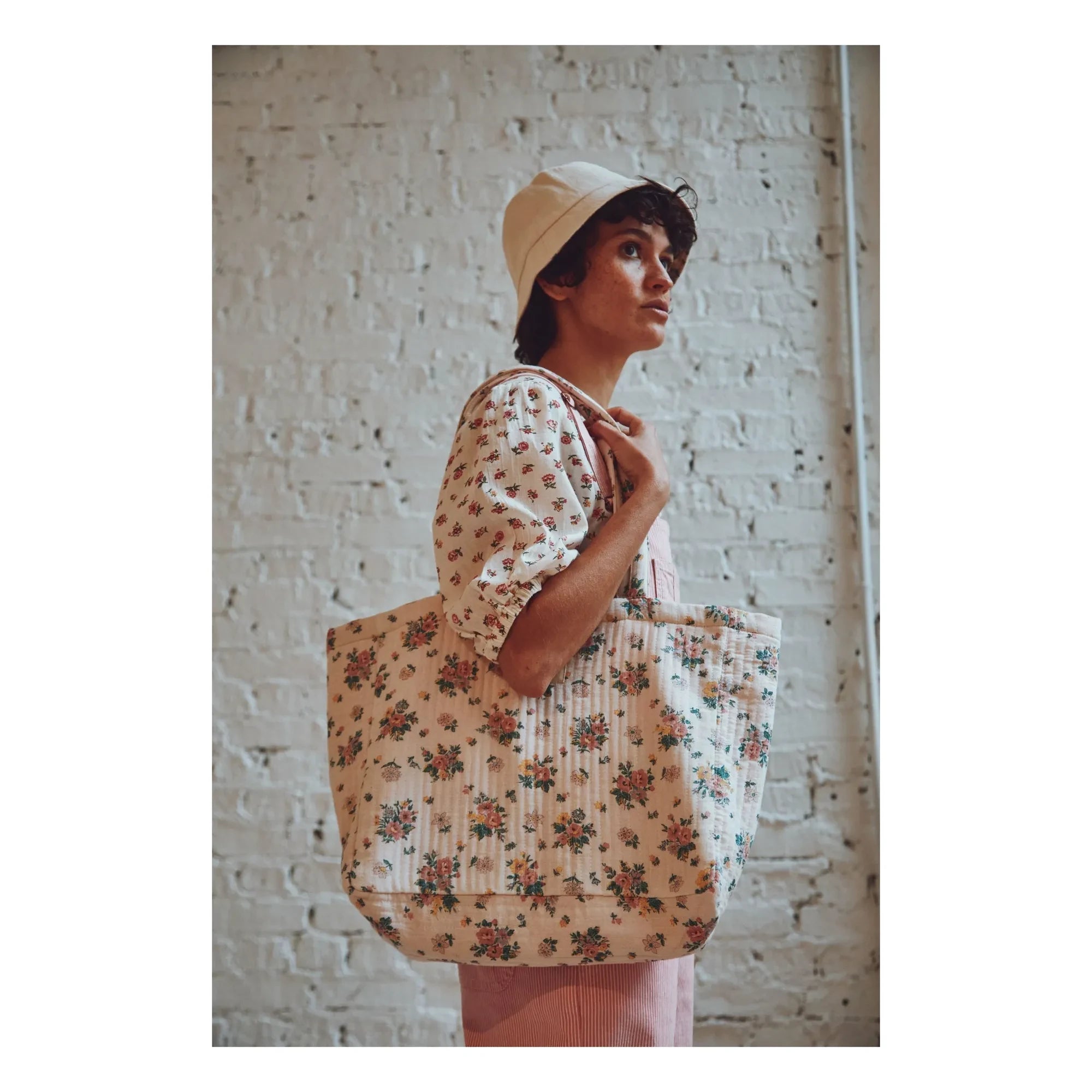 Emile et Ida - Double-sided Tote Bag | Dust Pink