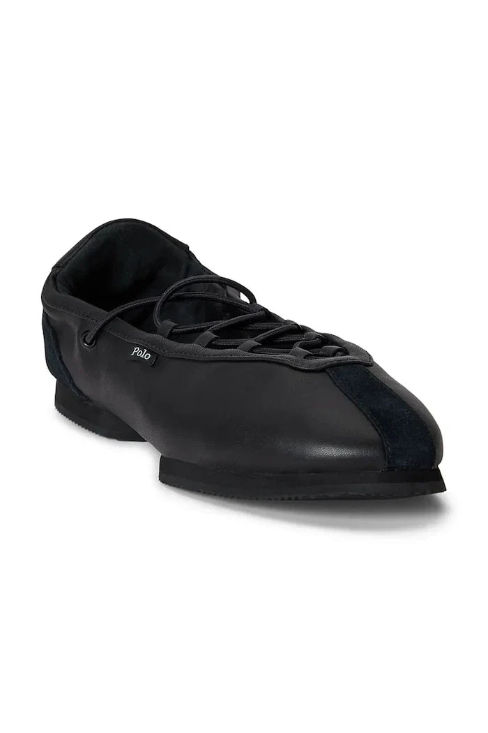 Polo Ralph Lauren Deri Balerin Babetler Ballerina Lace Up