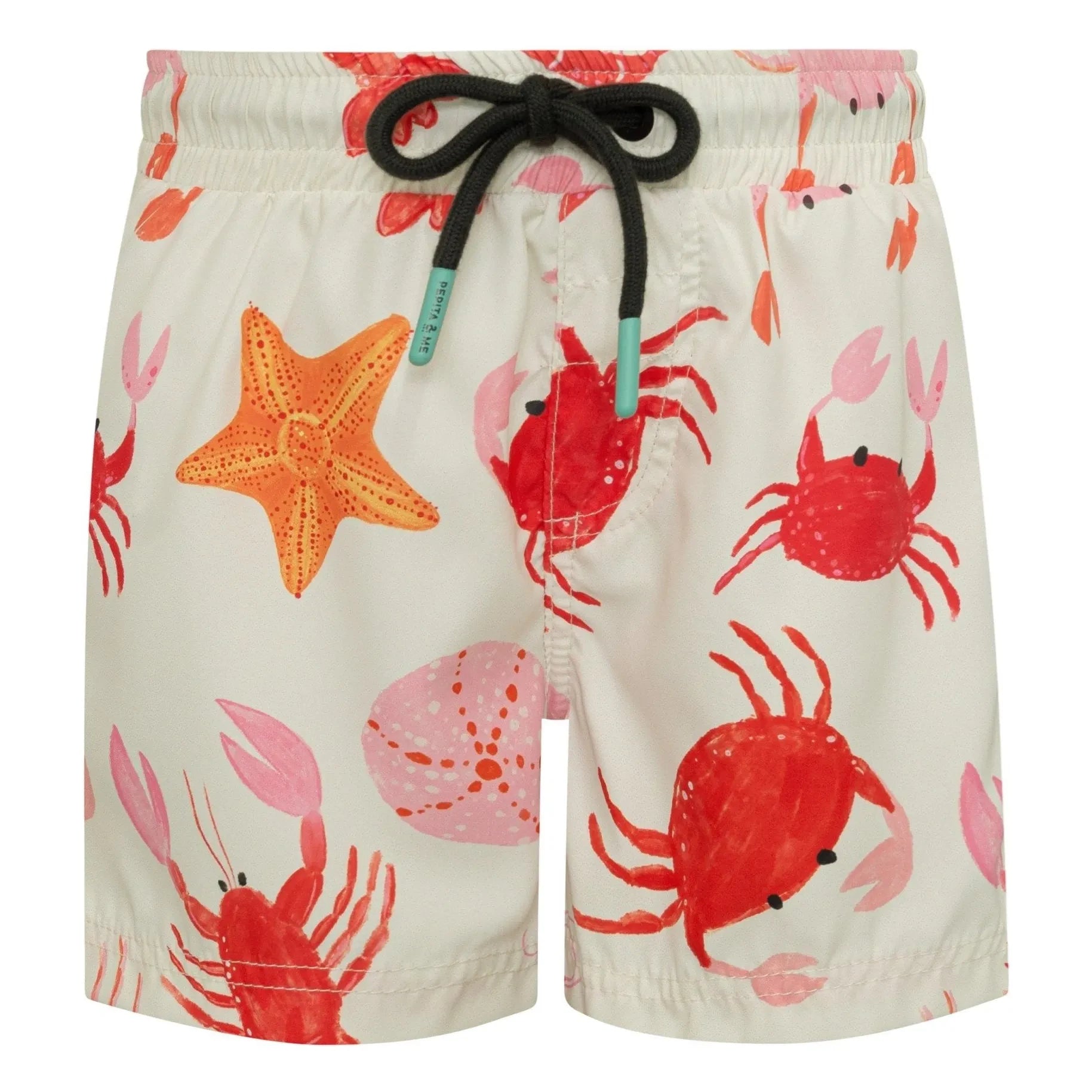 Pepita & Me - Crustacean Bath Shorts | Ecru