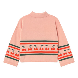 Tinycottons - Cherry Knit Polo | Pink