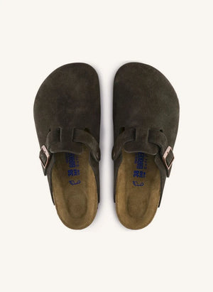BIRKENSTOCK - Boston Suede Clogs - Adult Collection | Brown