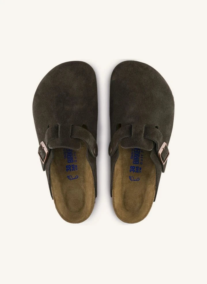 BIRKENSTOCK - Boston Suede Clogs - Adult Collection | Brown