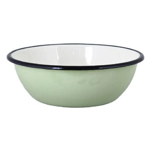 Strömshaga - Emil enamel bowl | Green