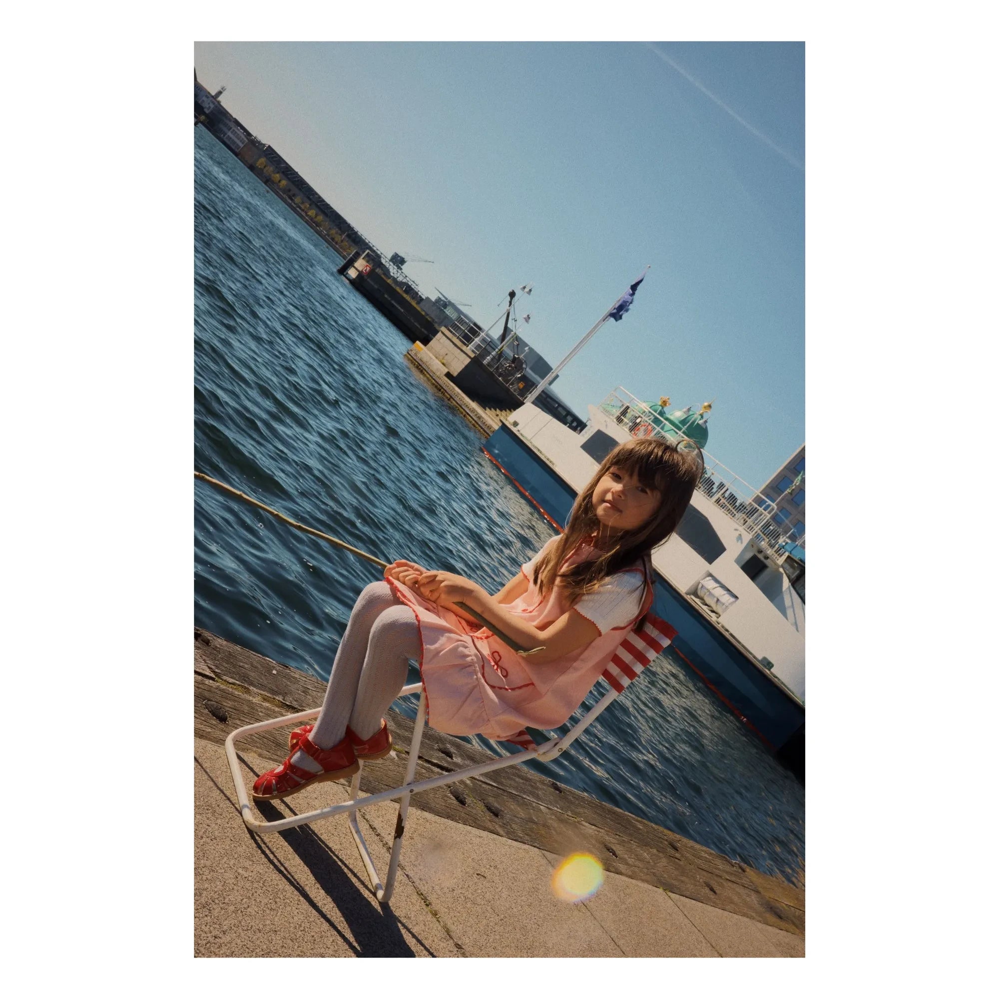 Flöss - Pointelle Flora Strawberry T-Shirt | Cream