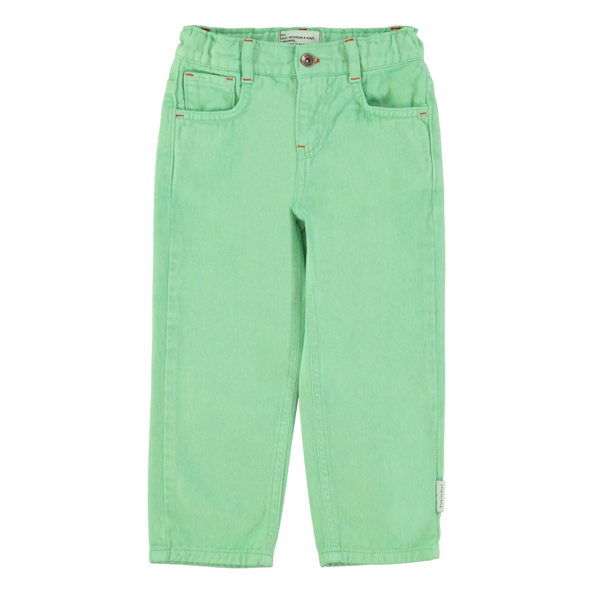 Piupiuchick - Straight Jeans | Grass Green