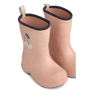 Liewood - Aston Hearts Rain Boots | Pale Pink