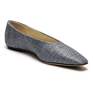 Odare - Blue Raphia Ballerinas Bilbao