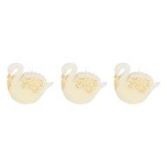Meri Meri - Swan Mum Sets - 3'lü Set | Ecru