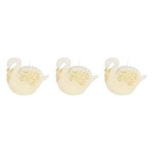 Meri Meri - Swan Mum Sets - 3'lü Set | Ecru