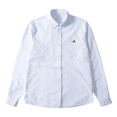 Edmmond Studios - Duck Printed Striped Shirt | Ivory