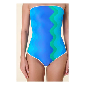 Casa Rosa - Luna One-Piece Swimsuit | Blue