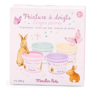 Moulin Roty - Pastel Finger Paints Les Rosalies