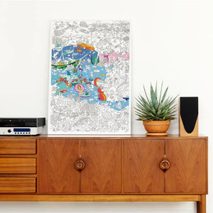Omy - Ocean Giant Coloring Poster
