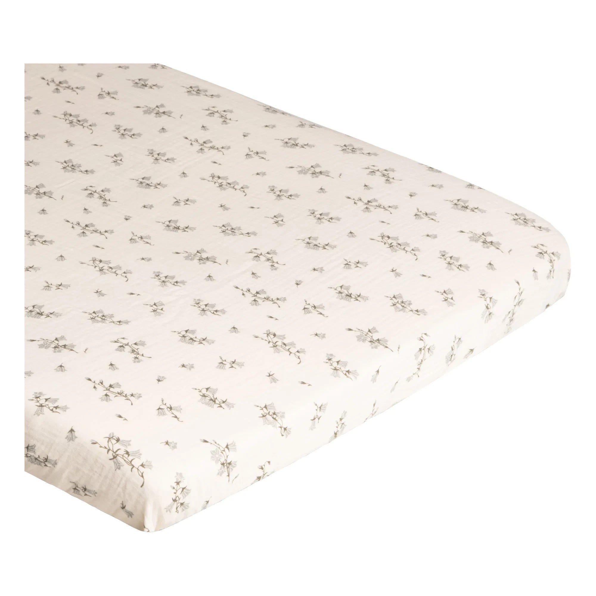 garbo&friends - Bluebell Cotton Muslin Changing Pad Cover | Cream