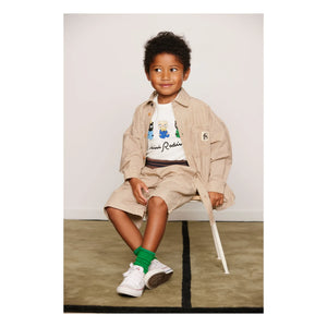 Mini Rodini - Animal T-Shirt Made of Organic Cotton | White