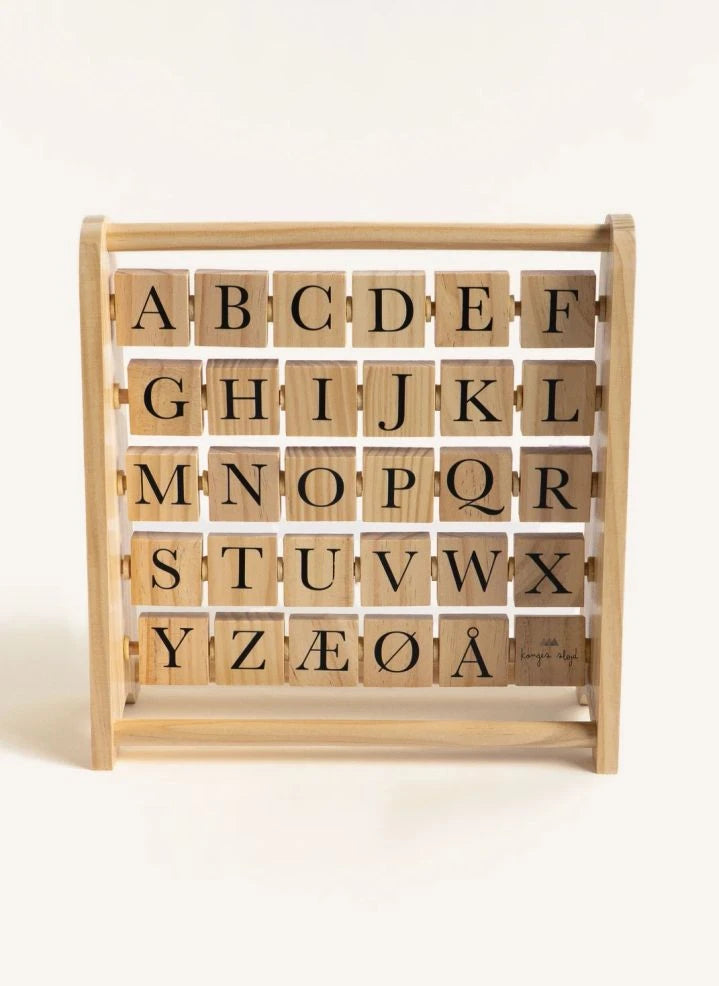 Konges Sløjd - FSC Certified Wooden Alphabet Abacus