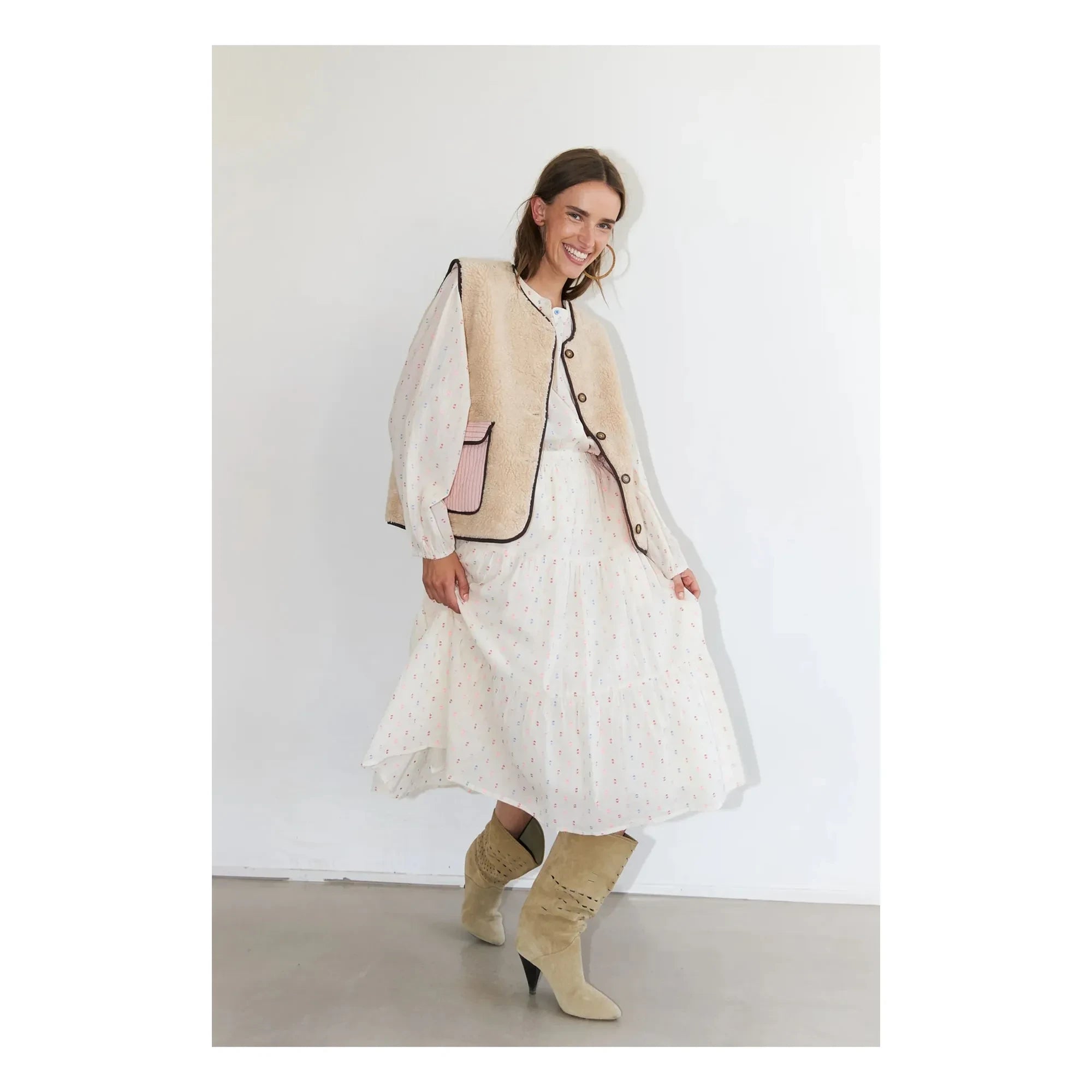 Lollys Laundry - Morning Cotton Skirt | Cream