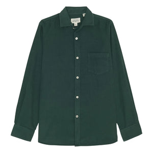 Hartford - Paul Pat Velvet Shirt | Chrome Green
