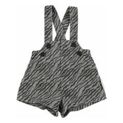 Piupiuchick - Zebra Short Overalls | Gray