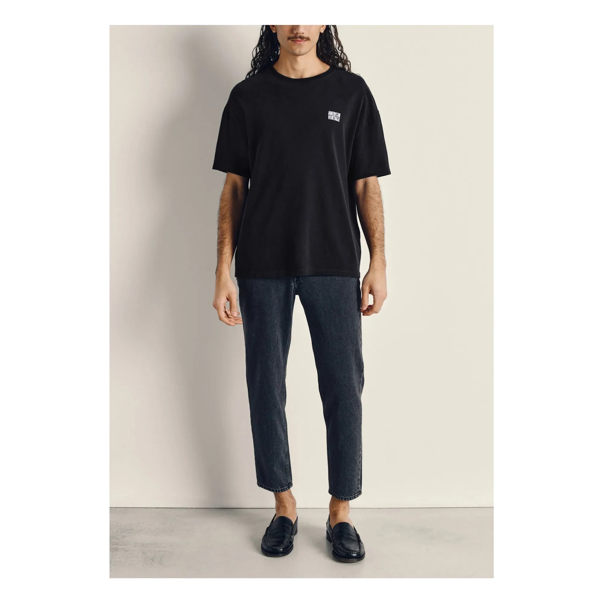 American Vintage - Crew Neck T-Shirt | Black